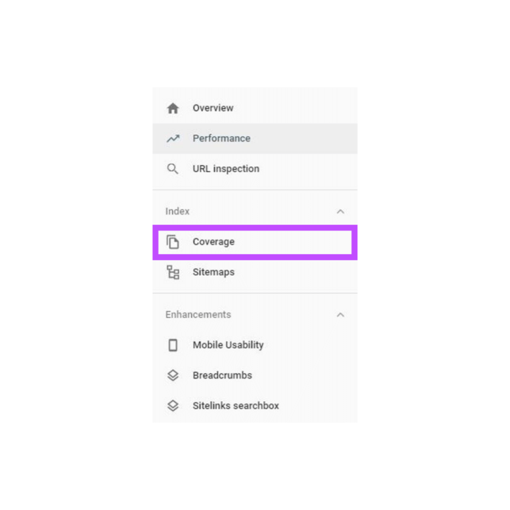 Navigating to Indexing Information on Google Search Console